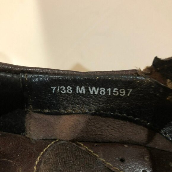 Born Womens Size 7 Dark Brown Leather Mary Jane Shoes Closed Toe Comfort Flats - Picture 9 of 10